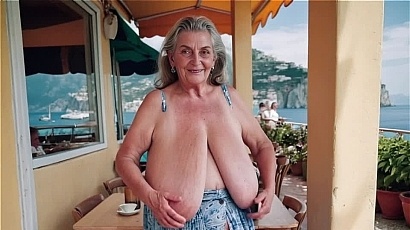 Maturique Granny Long Tits in Public